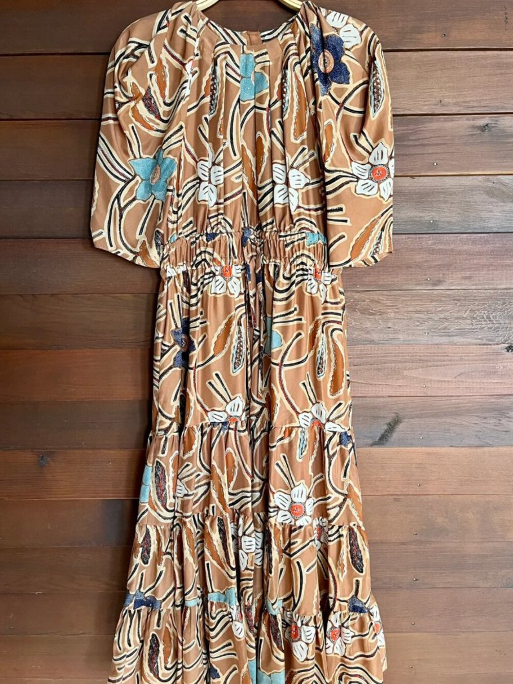 Ulla Johnson 100% Silk Midi Dress